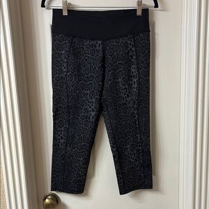 Betsey Johnson Black Leopard Print Leggings